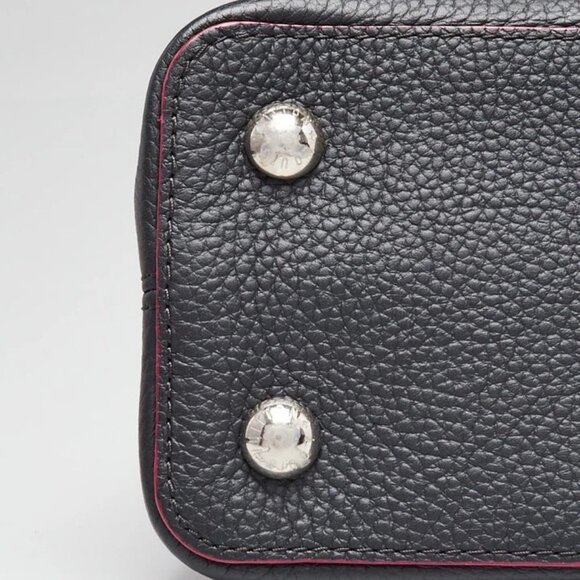 Louis Vuitton Cobalt/Fuchsia Taurillon Leather Capucines PM Bag - Picture 11 of 12